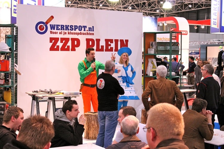 Beurs demonstratie